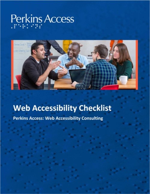 Web accessibility checklist cover